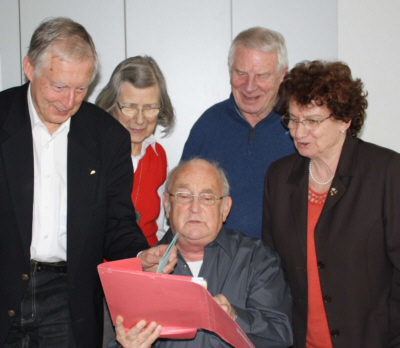 Rudolf Hambusch, Rosemarie Bergner, Hans Burggraf, Gerd Türck und Ingeborg Kölling