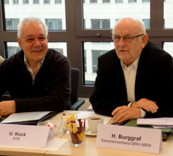 Landesvorsitzender BRH NRW Hans Burggraf (re) und Udo Kock, Düsseldorf